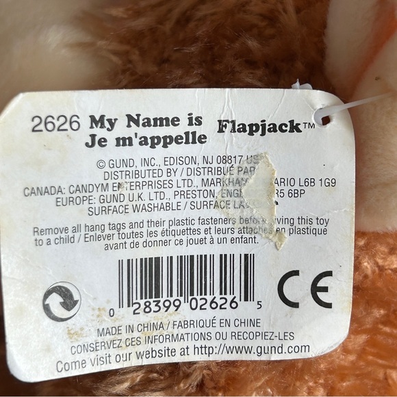 Retired Vintage Gund Flapjack #2626 Monkey Plush Stuffed Animal Has ALL TAGS - Picture 6 of 12